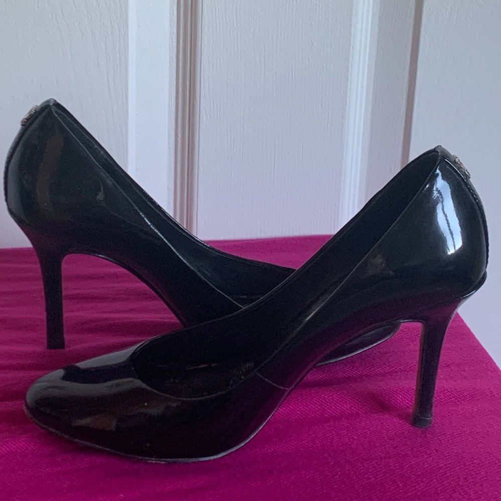 Coach Black Patent Leather Heels